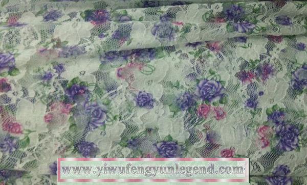 Printing lace fabric FY0026